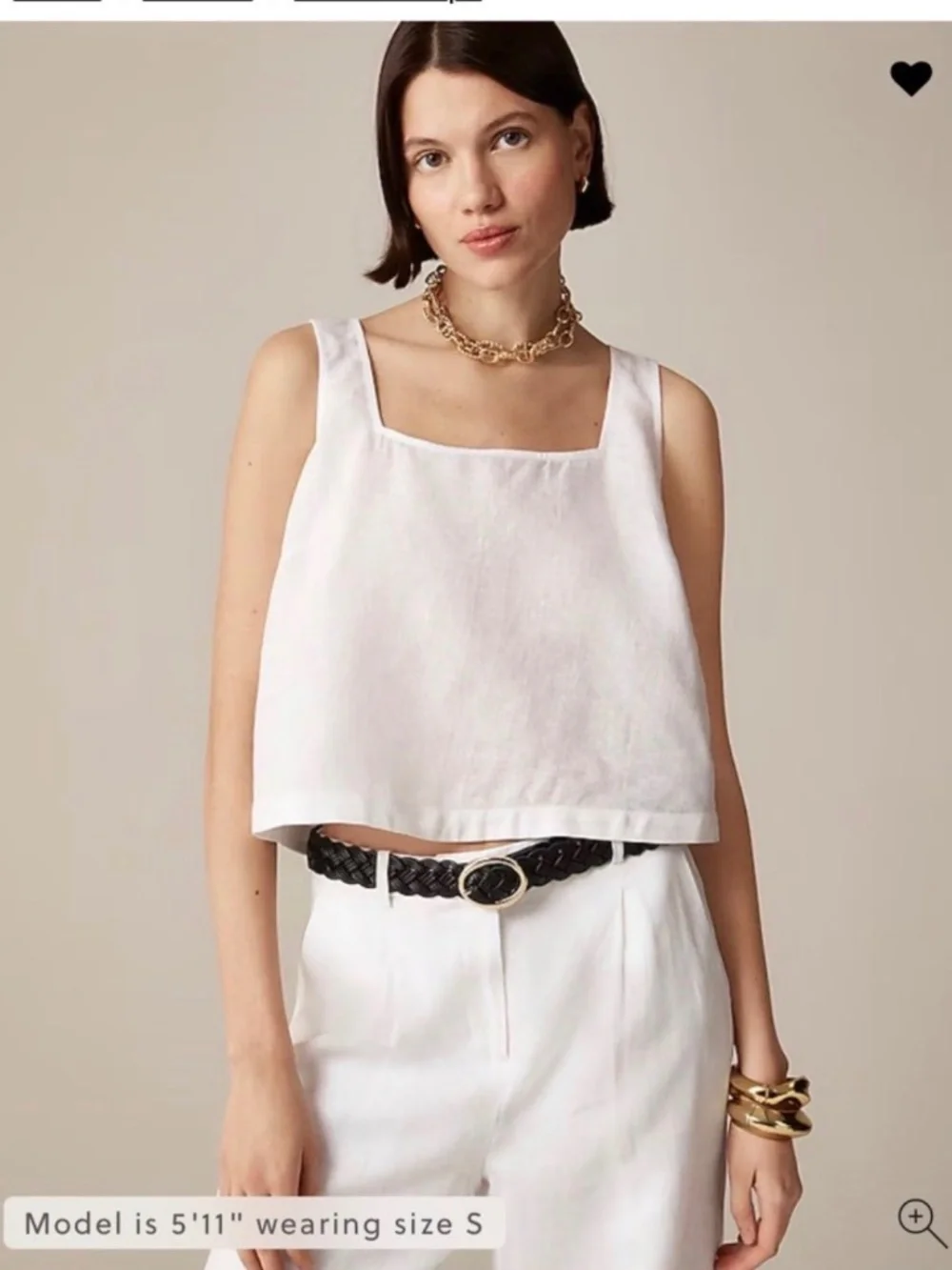 J. Crew Linen Top